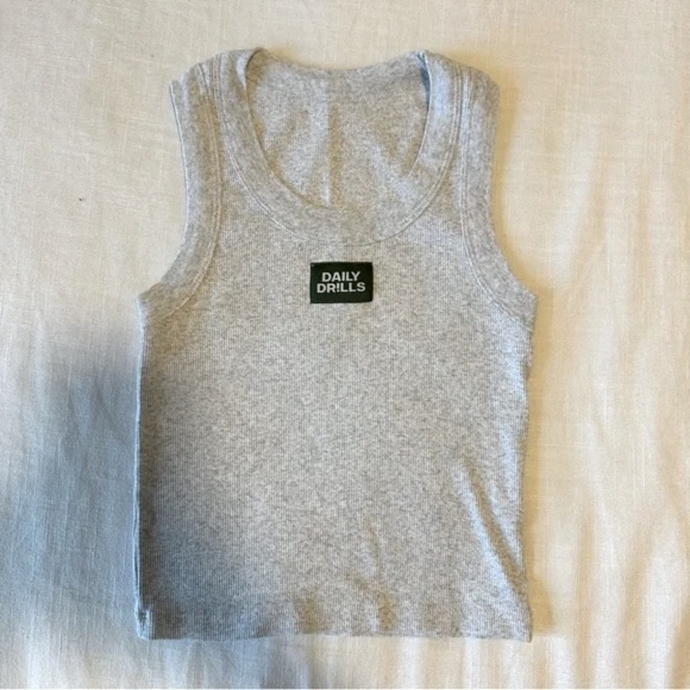 Daily Drills Logo Ribbed Tank